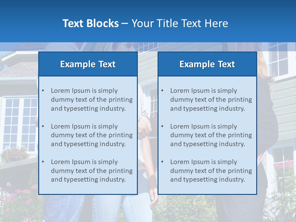 Realtor Handshake Life PowerPoint Template