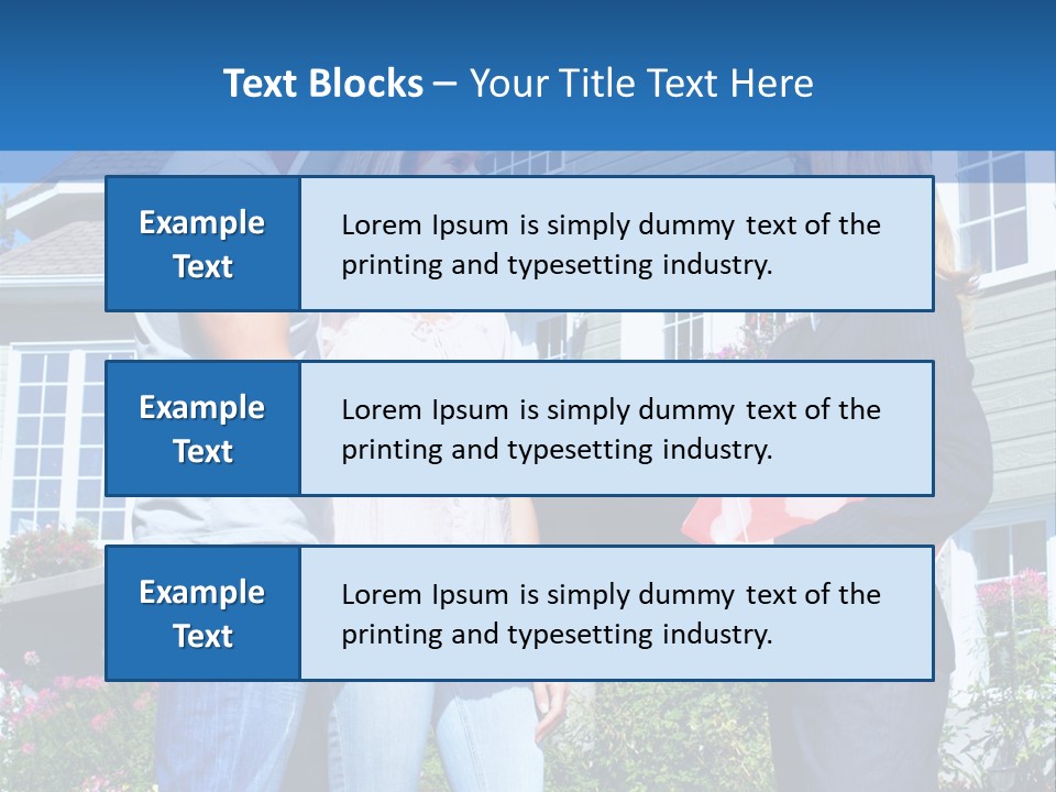 Realtor Handshake Life PowerPoint Template