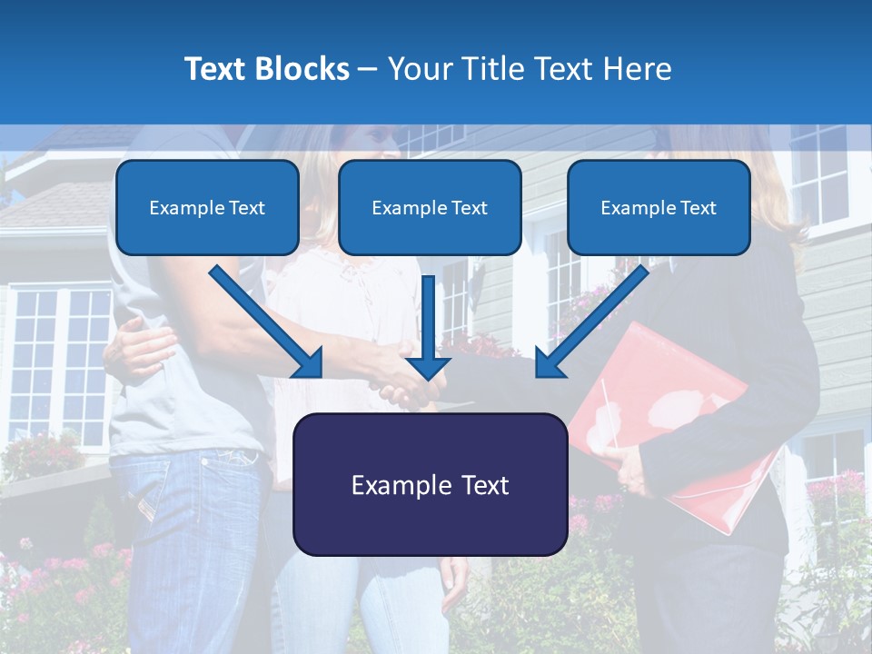 Realtor Handshake Life PowerPoint Template