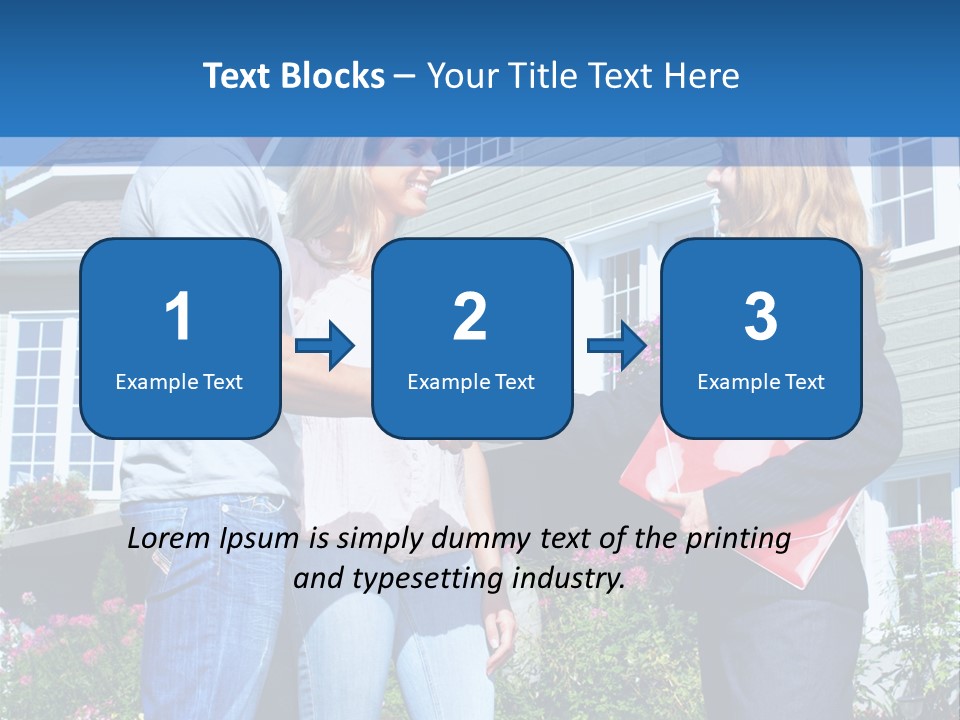 Realtor Handshake Life PowerPoint Template