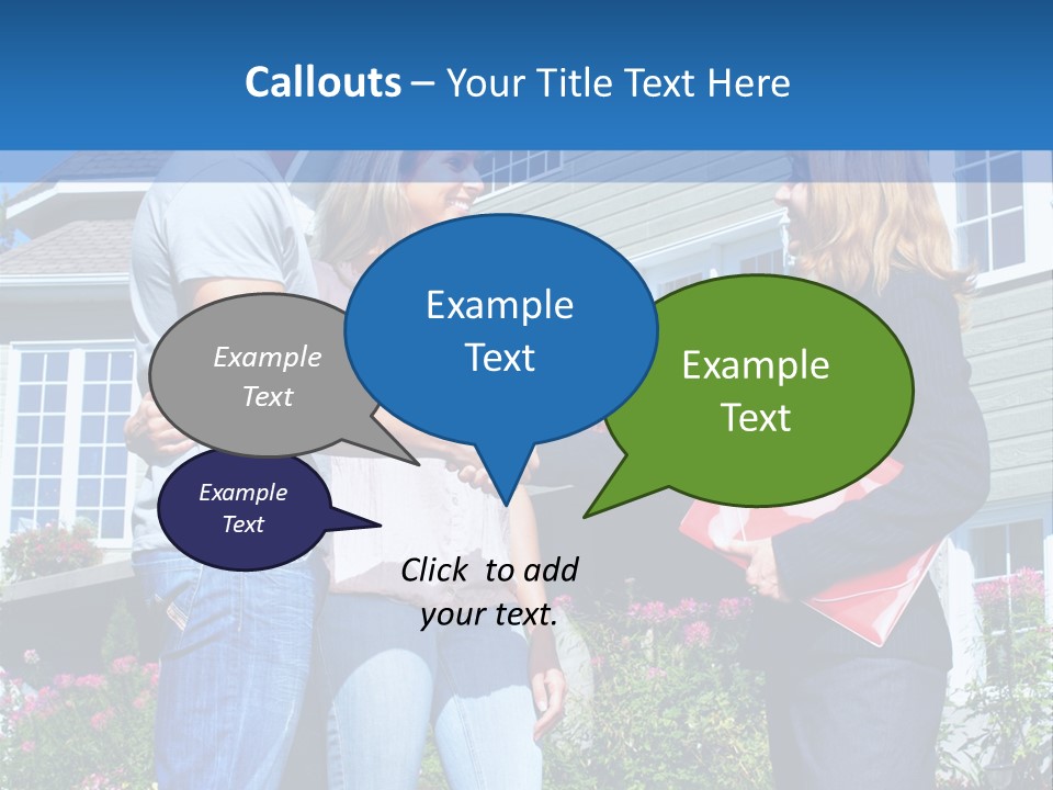 Realtor Handshake Life PowerPoint Template