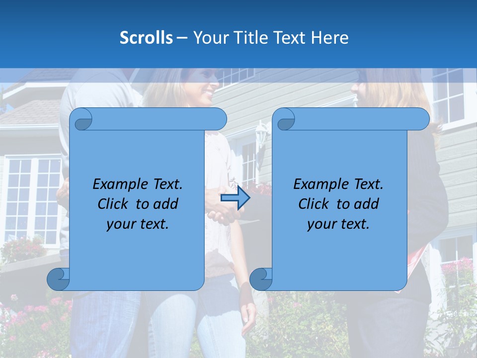 Realtor Handshake Life PowerPoint Template