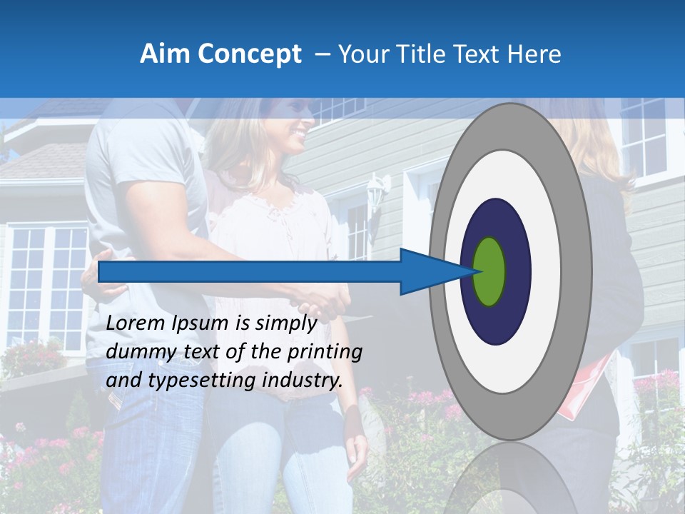 Realtor Handshake Life PowerPoint Template