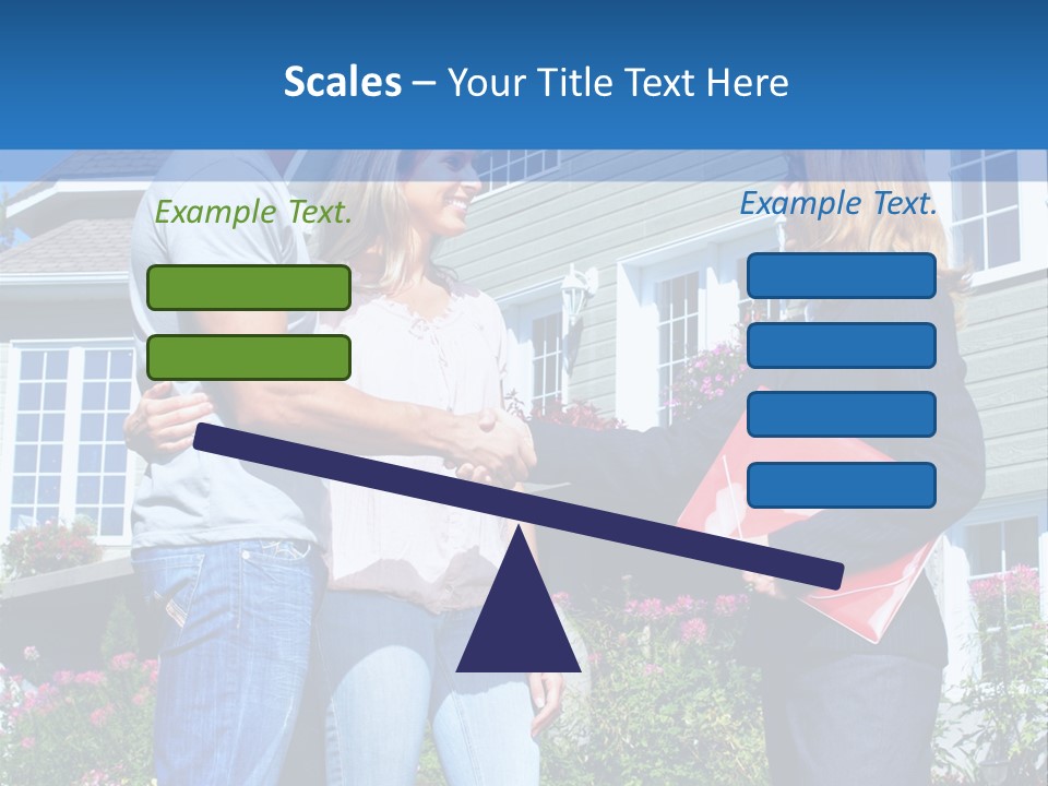 Realtor Handshake Life PowerPoint Template