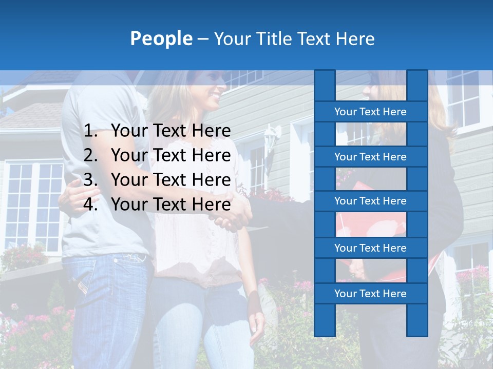 Realtor Handshake Life PowerPoint Template