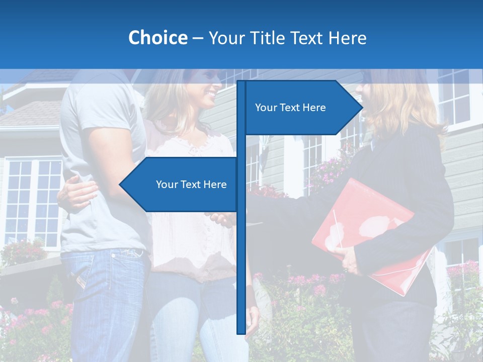 Realtor Handshake Life PowerPoint Template
