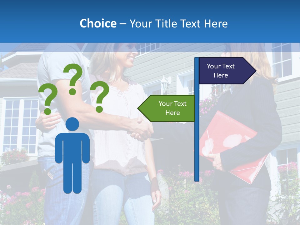 Realtor Handshake Life PowerPoint Template