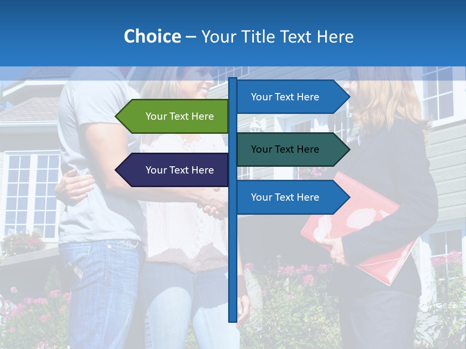 Realtor Handshake Life PowerPoint Template