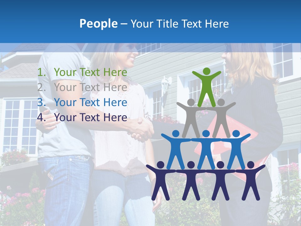 Realtor Handshake Life PowerPoint Template