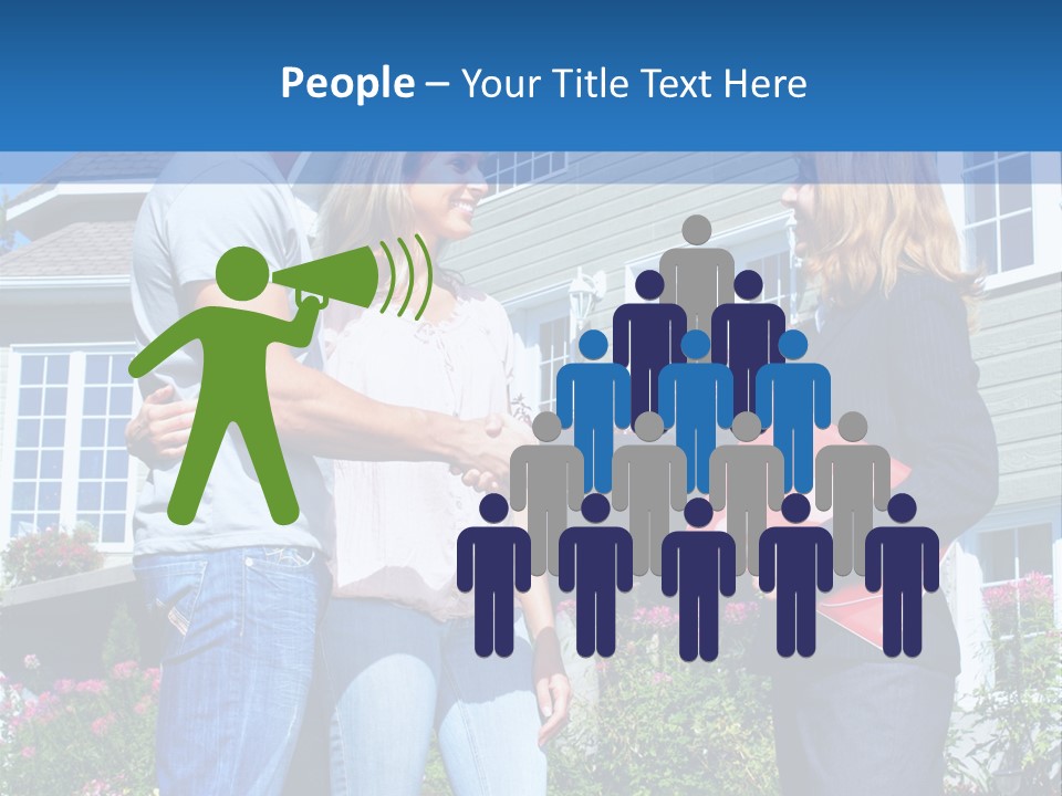 Realtor Handshake Life PowerPoint Template