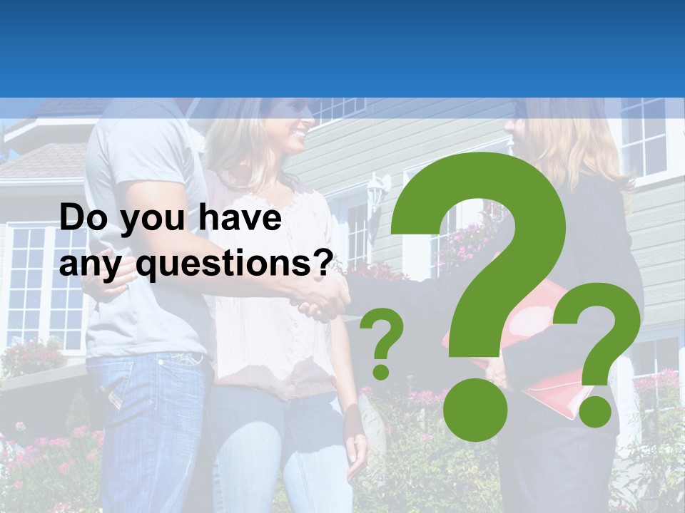 Realtor Handshake Life PowerPoint Template