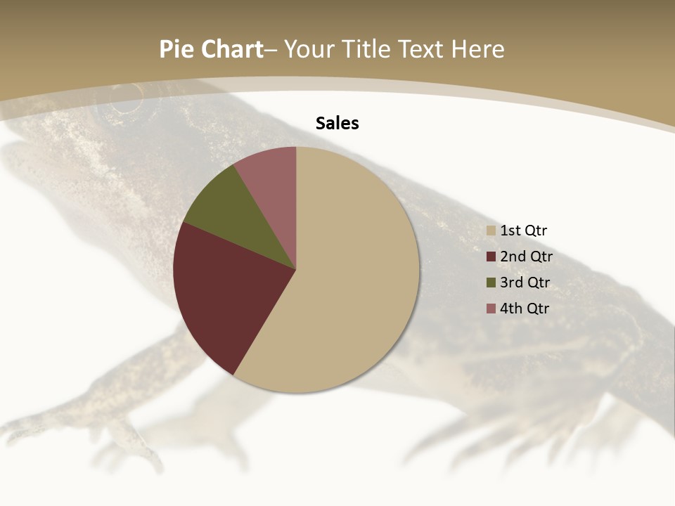 Creature White Background Amphibian PowerPoint Template