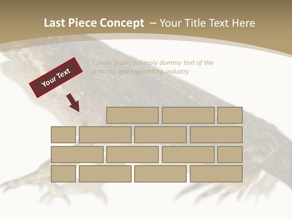 Creature White Background Amphibian PowerPoint Template