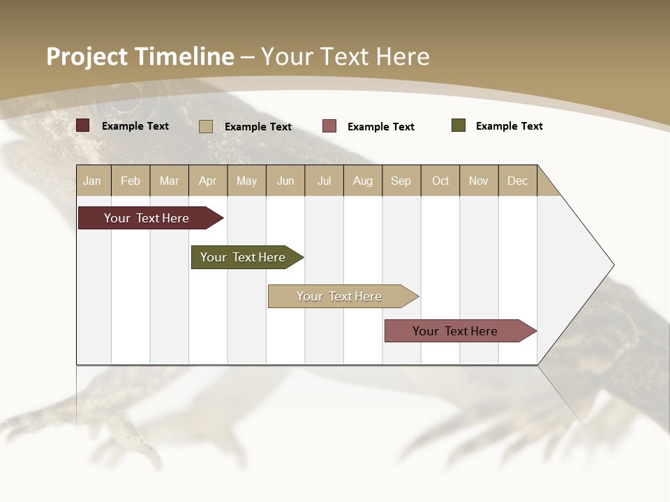 Creature White Background Amphibian PowerPoint Template