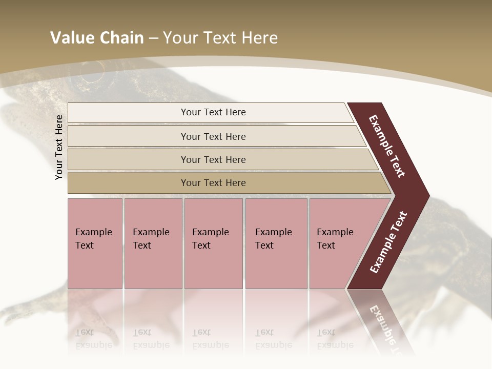 Creature White Background Amphibian PowerPoint Template