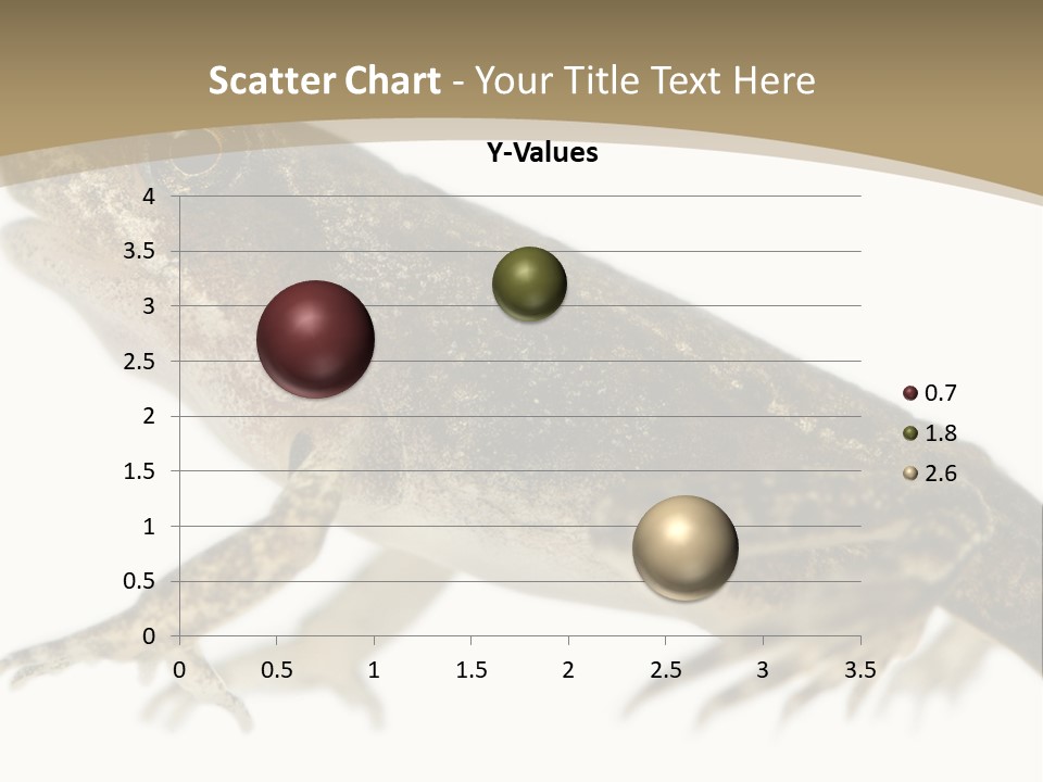 Creature White Background Amphibian PowerPoint Template