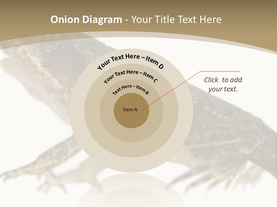 Creature White Background Amphibian PowerPoint Template