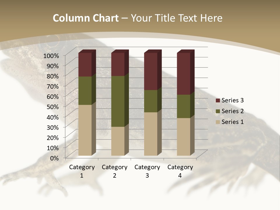 Creature White Background Amphibian PowerPoint Template