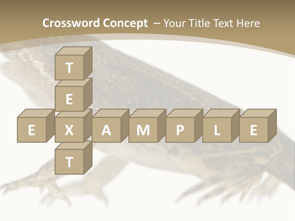 Creature White Background Amphibian PowerPoint Template