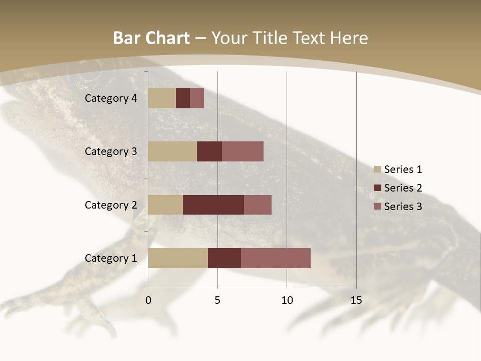 Creature White Background Amphibian PowerPoint Template