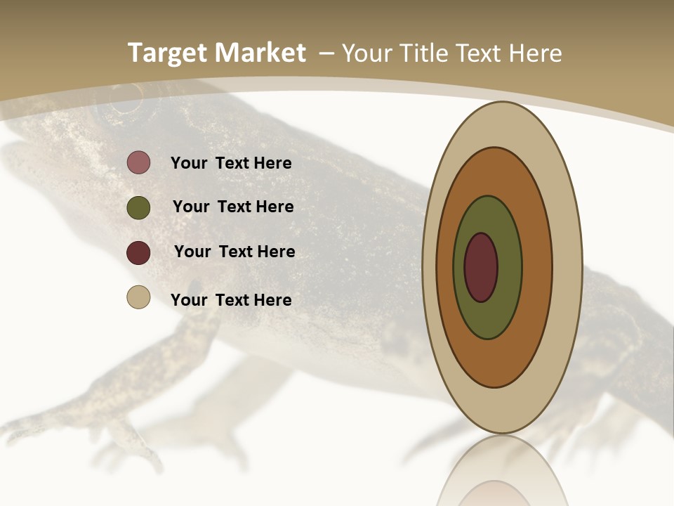 Creature White Background Amphibian PowerPoint Template