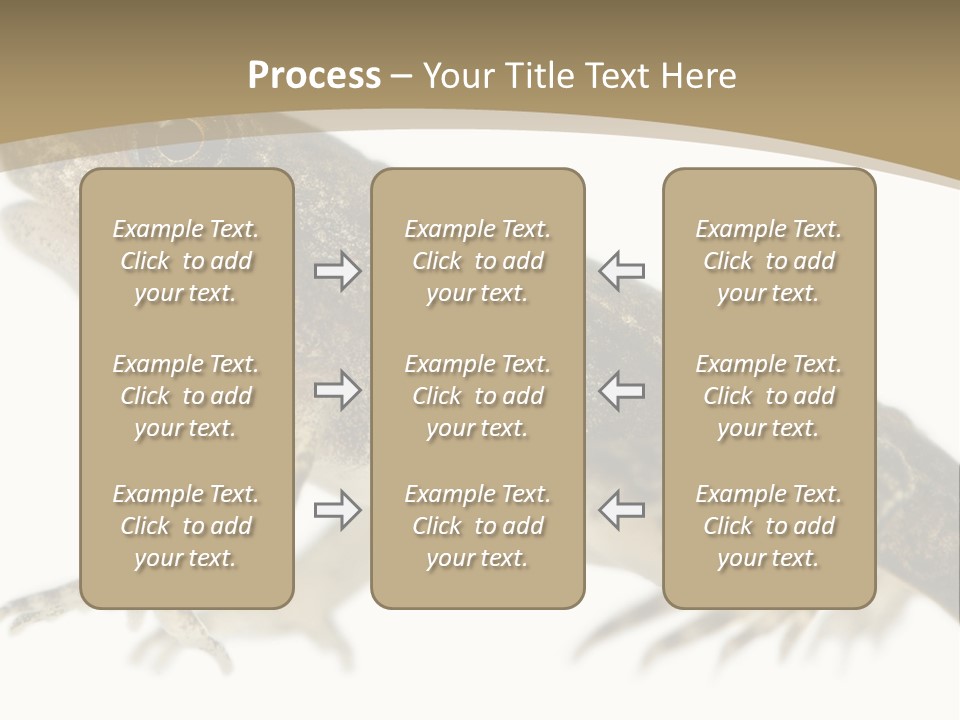 Creature White Background Amphibian PowerPoint Template