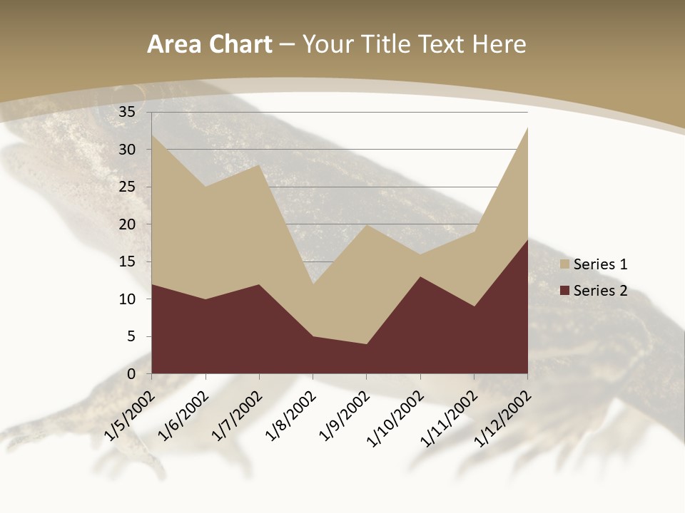 Creature White Background Amphibian PowerPoint Template