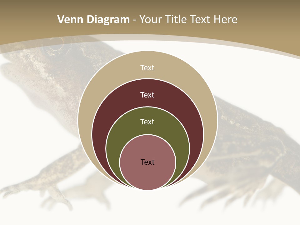 Creature White Background Amphibian PowerPoint Template