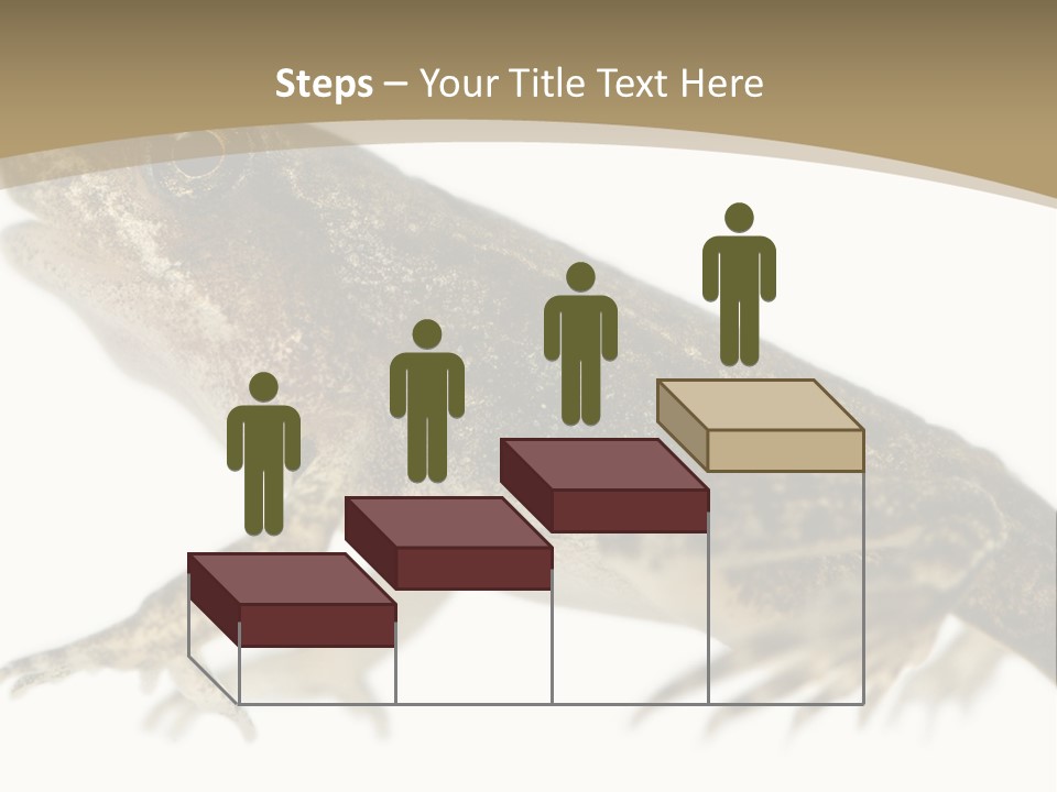 Creature White Background Amphibian PowerPoint Template