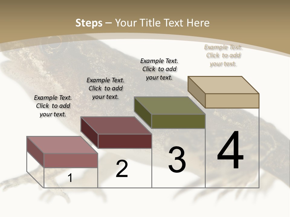 Creature White Background Amphibian PowerPoint Template