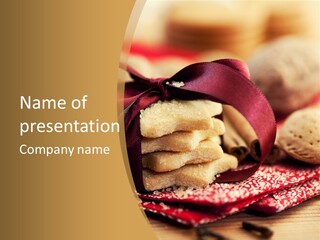 Decorative Stars Nuts PowerPoint Template