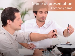 Friends Guys Dish PowerPoint Template