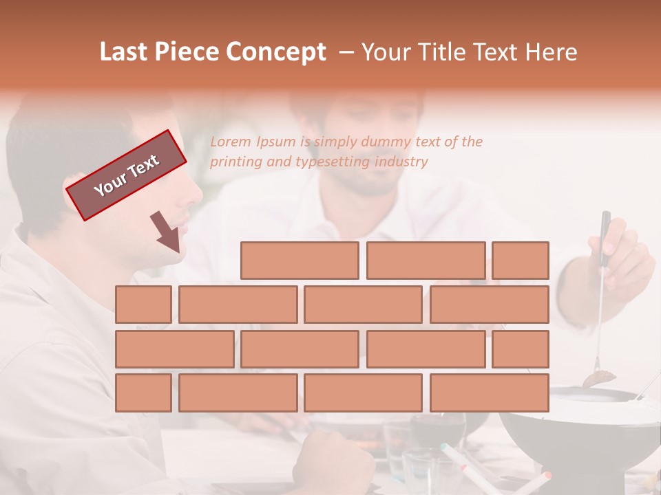 Friends Guys Dish PowerPoint Template
