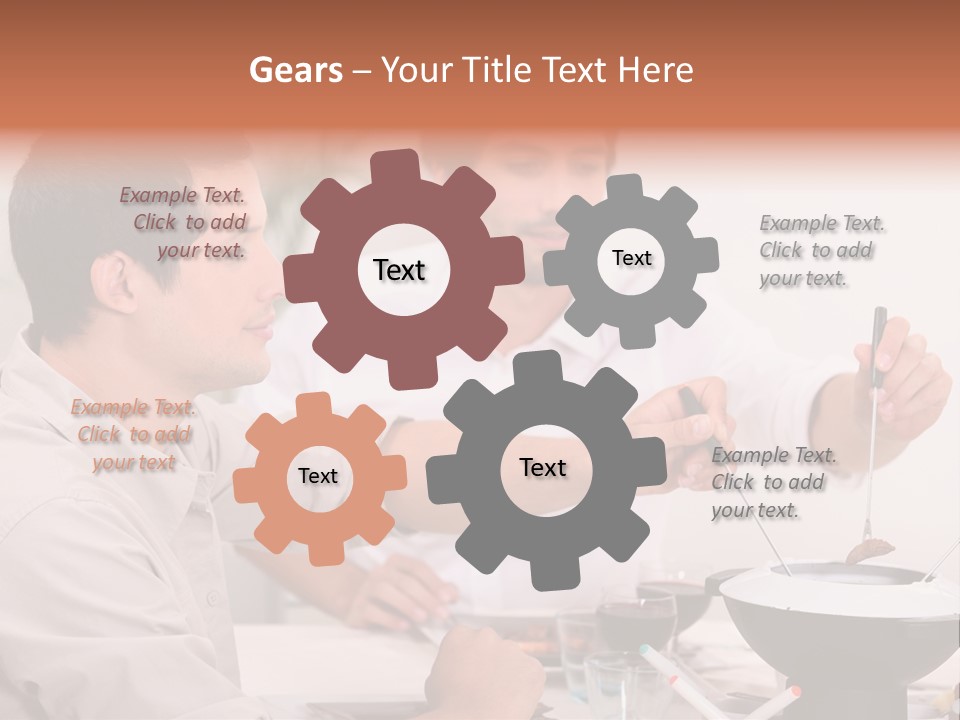 Friends Guys Dish PowerPoint Template