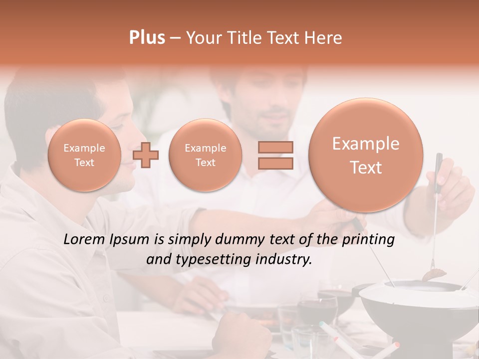 Friends Guys Dish PowerPoint Template