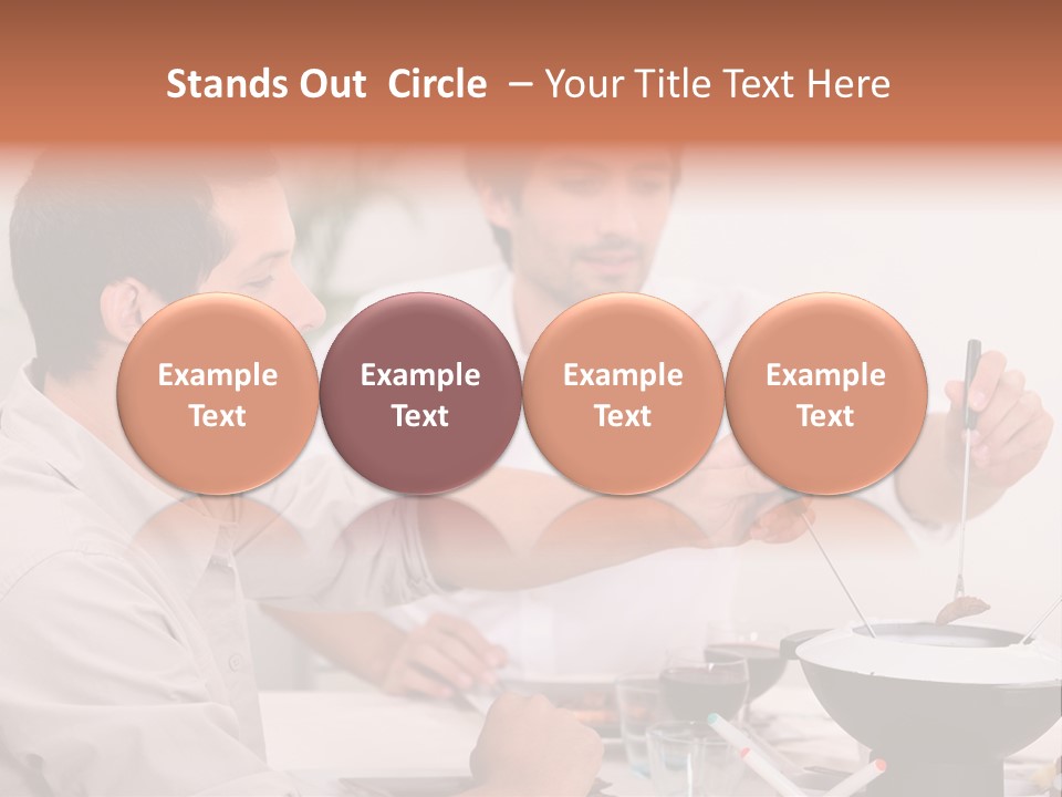 Friends Guys Dish PowerPoint Template