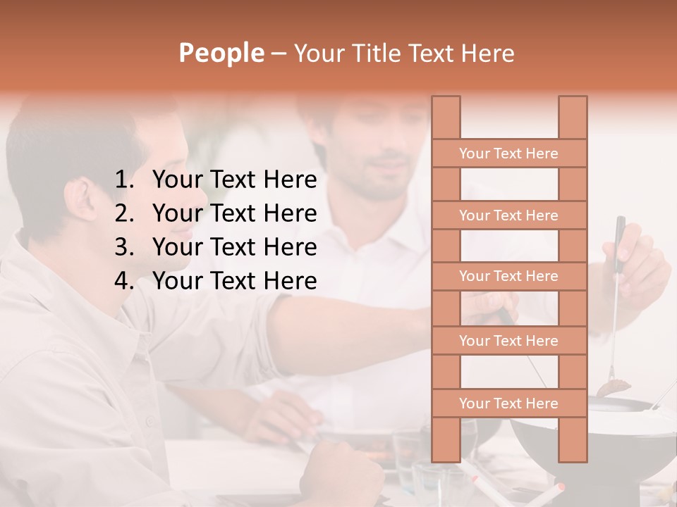 Friends Guys Dish PowerPoint Template