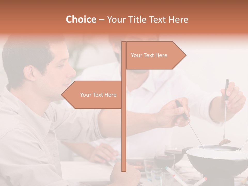 Friends Guys Dish PowerPoint Template