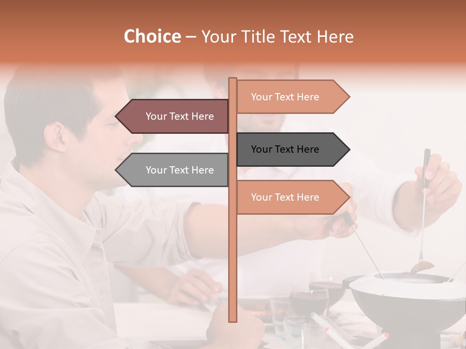 Friends Guys Dish PowerPoint Template