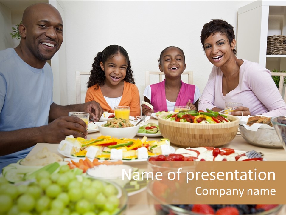 Healthy Nutrition Brunette PowerPoint Template