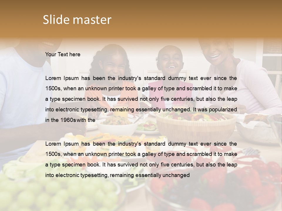 Healthy Nutrition Brunette PowerPoint Template