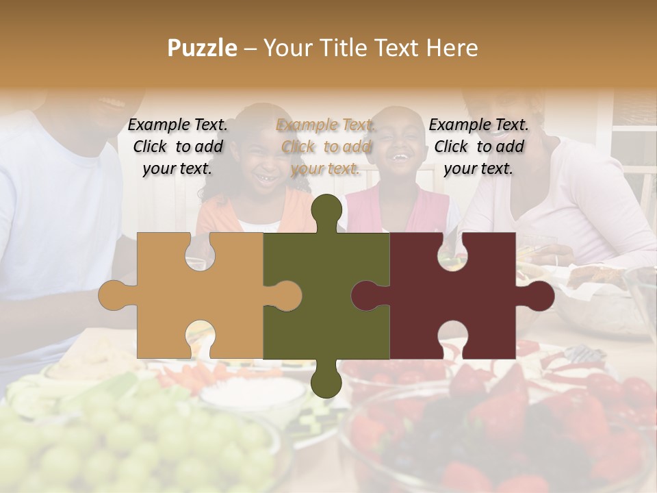 Healthy Nutrition Brunette PowerPoint Template