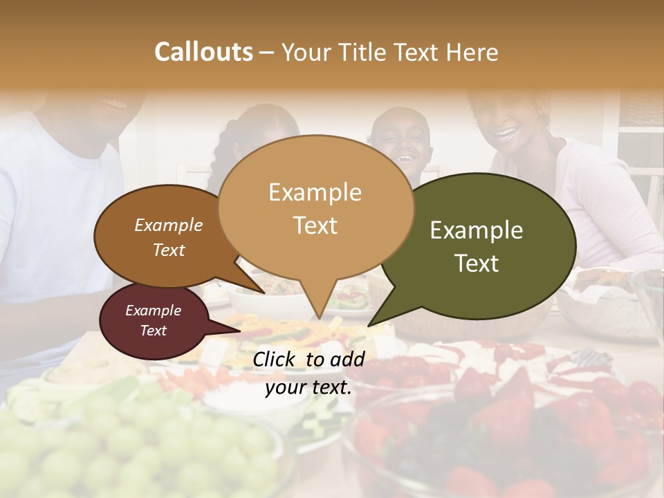 Healthy Nutrition Brunette PowerPoint Template