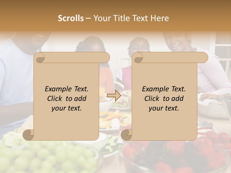 Healthy Nutrition Brunette PowerPoint Template