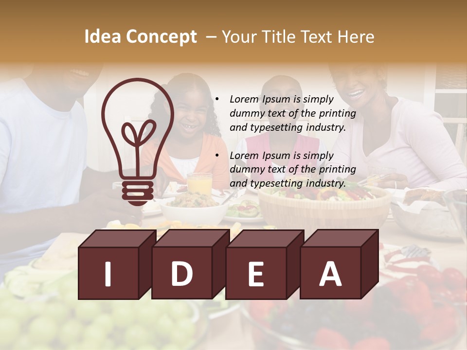 Healthy Nutrition Brunette PowerPoint Template