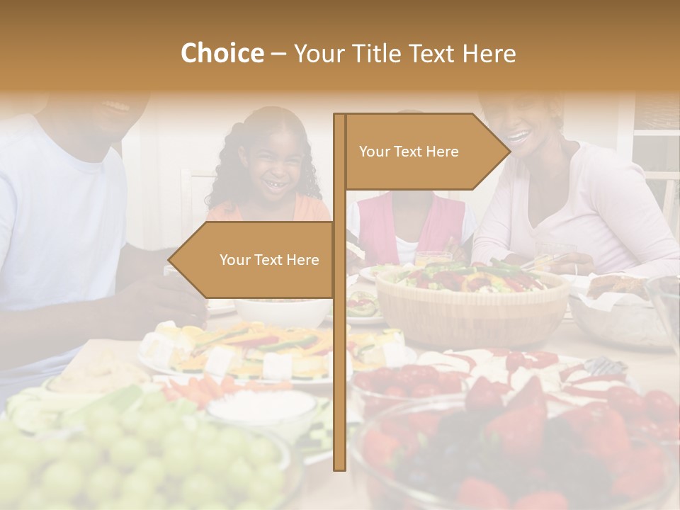 Healthy Nutrition Brunette PowerPoint Template