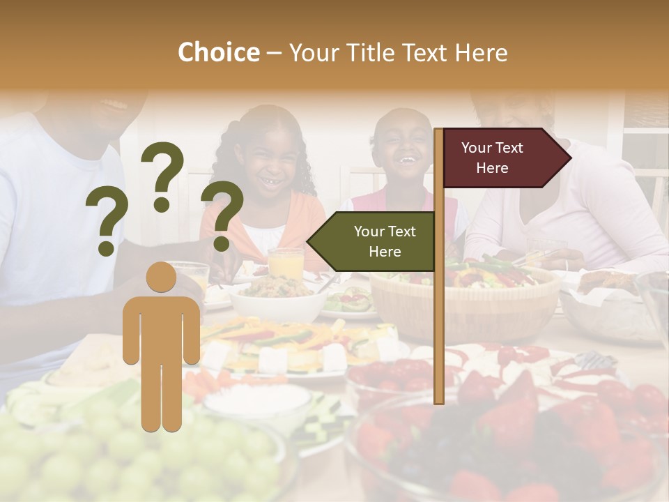 Healthy Nutrition Brunette PowerPoint Template