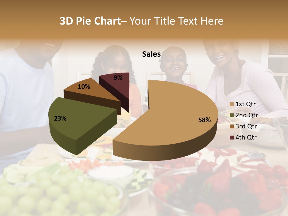 Healthy Nutrition Brunette PowerPoint Template