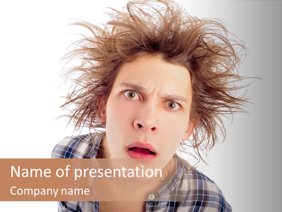 Boy Eyes Fake PowerPoint Template