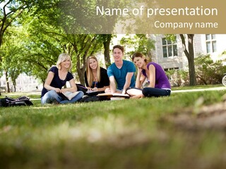 Uni Cheerful Women PowerPoint Template